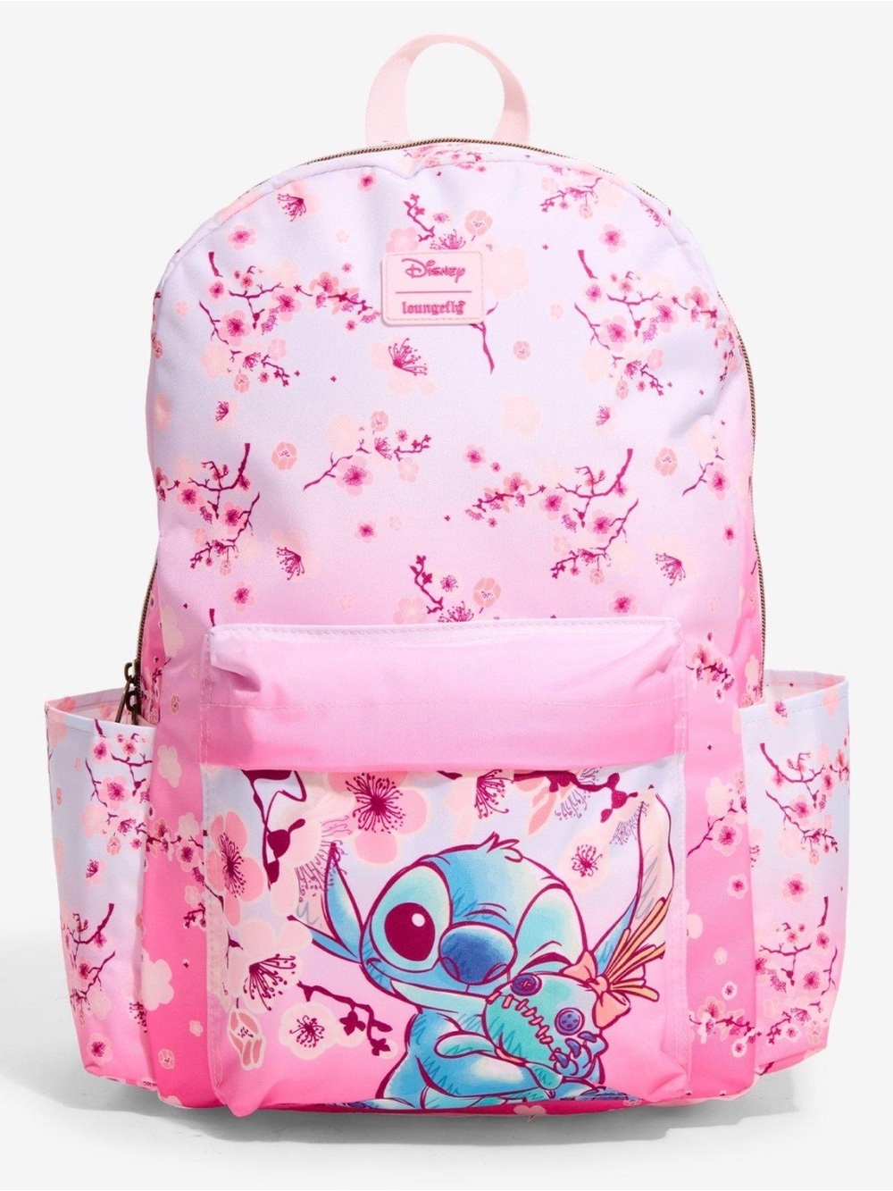 Loungefly Disney Lilo & “Stitch” Pink Cherry Blossom Backpack- New